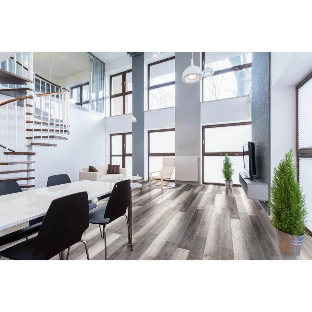 Woodland Mave 7.13 in. W x 48.03 in. L Rigid Core Click Lock Luxury Vinyl Plank Flooring (23.77 sq. ft./case) by Home Decorators Collection 4 Woodland Mave 7.13 in. W x 48.03 in. L Rigid Core Click Lock Luxury Vinyl Plank Flooring (23.77 sq. ft./case) by Home Decorators Collection - Image 4