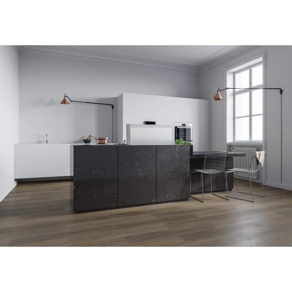 McKinney Walnut 7.20 in. W x 42 in. L SPC Waterproof Vinyl Plank Flooring (25.20 sq. ft./Case) by Home Decorators Collection 2 McKinney Walnut 7.20 in. W x 42 in. L SPC Waterproof Vinyl Plank Flooring (25.20 sq. ft./Case) by Home Decorators Collection - Image 2