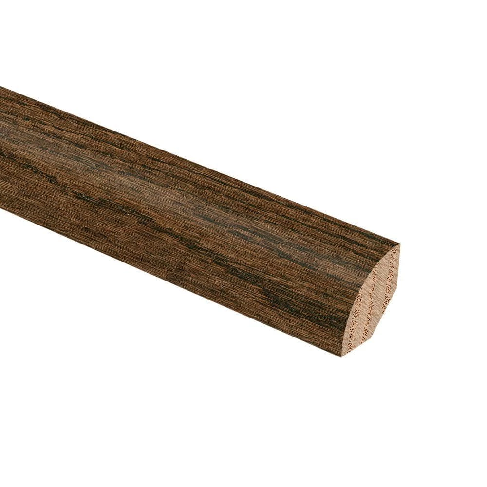 Mocha Oak HS 3/4 in. Thick x 3/4 in. Wide x 94 in. Length Hardwood Quarter Round Molding by Zamma 1 Mocha Oak HS 3/4 in. Thick x 3/4 in. Wide x 94 in. Length Hardwood Quarter Round Molding by Zamma