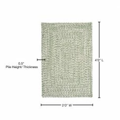 Marilyn Tweed Moss 2 ft. x 4 ft. Rectangle Braided Area Rug by Home Decorators Collection -Home Decoration Sales 2024 moss home decorators collection area rugs ca69r024x048r 76 1000