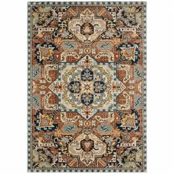 Cadence Multi 5 ft. x 7 ft. Medallion Area Rug by Home Decorators Collection