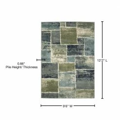 Bartlett Multi 9 ft. x 12 ft. Block Area Rug by Home Decorators Collection -Home Decoration Sales 2024 multi home decorators collection area rugs 593002 76 1000