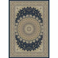 Lawrence Navy 7 ft. x 10 ft. Indoor Area Rug by Home Decorators Collection