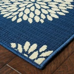 Aster Navy 5 ft. x 8 ft. Area Rug by Home Decorators Collection -Home Decoration Sales 2024 navy home decorators collection outdoor rugs 0931140320 1d 1000
