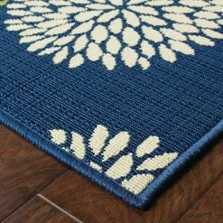 Aster Navy 5 ft. x 8 ft. Area Rug by Home Decorators Collection -Home Decoration Sales 2024 navy home decorators collection outdoor rugs 0931140320 1f 1000