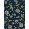 Aster Navy 5 ft. x 8 ft. Area Rug by Home Decorators Collection