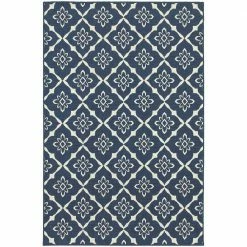 Odyssey Navy 7 ft. x 10 ft. Indoor/Outdoor Area Rug by Home Decorators Collection