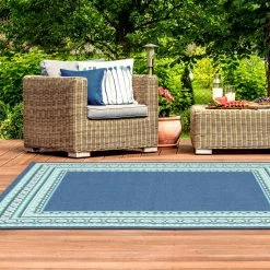 Tonga Navy 8 ft. x 11 ft. Indoor/Outdoor Area Rug by Home Decorators Collection -Home Decoration Sales 2024 navy home decorators collection outdoor rugs 9526850320 31 1000