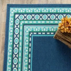 Tonga Navy 8 ft. x 11 ft. Indoor/Outdoor Area Rug by Home Decorators Collection -Home Decoration Sales 2024 navy home decorators collection outdoor rugs 9526850320 76 1000