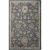 Greta NAVY / RUST 2 ft. 7 in. x 4 ft. Abstract Polyester Area Rug by Home Decorators Collection