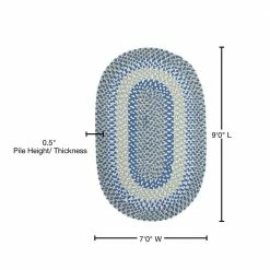 Island Ocean Blue 7 ft. x 9 ft. Oval Braided Area Rug by Home Decorators Collection -Home Decoration Sales 2024 ocean blue home decorators collection area rugs bk59r084x108 76 1000