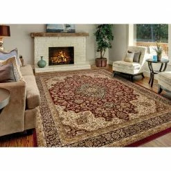 Silk Road Red 8 ft. x 10 ft. Medallion Area Rug by Home Decorators Collection -Home Decoration Sales 2024 red home decorators collection area rugs 30907 4f 1000