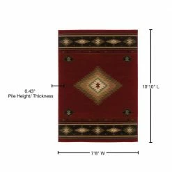 Catskill Red 8 ft. x 11 ft. Area Rug by Home Decorators Collection -Home Decoration Sales 2024 red home decorators collection area rugs 7035450110 76 1000