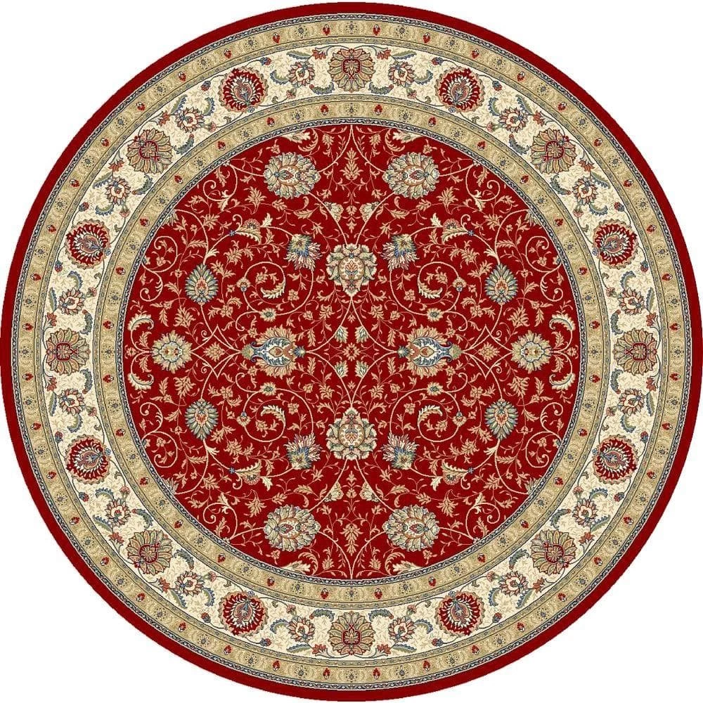 Vaughan Red/Ivory 8 ft. x 8 ft. Round Indoor Area Rug by Home Decorators Collection 1 Vaughan Red/Ivory 8 ft. x 8 ft. Round Indoor Area Rug by Home Decorators Collection