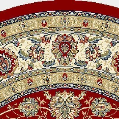 Vaughan Red/Ivory 8 ft. x 8 ft. Round Indoor Area Rug by Home Decorators Collection 3 Vaughan Red/Ivory 8 ft. x 8 ft. Round Indoor Area Rug by Home Decorators Collection - Image 3