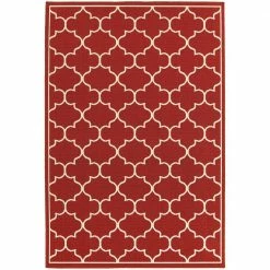 Valley Red 8 ft. x 11 ft. Indoor/Outdoor Area Rug by Home Decorators Collection