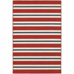 Carlton Red 7 ft. x 10 ft. Indoor/Outdoor Area Rug by Home Decorators Collection