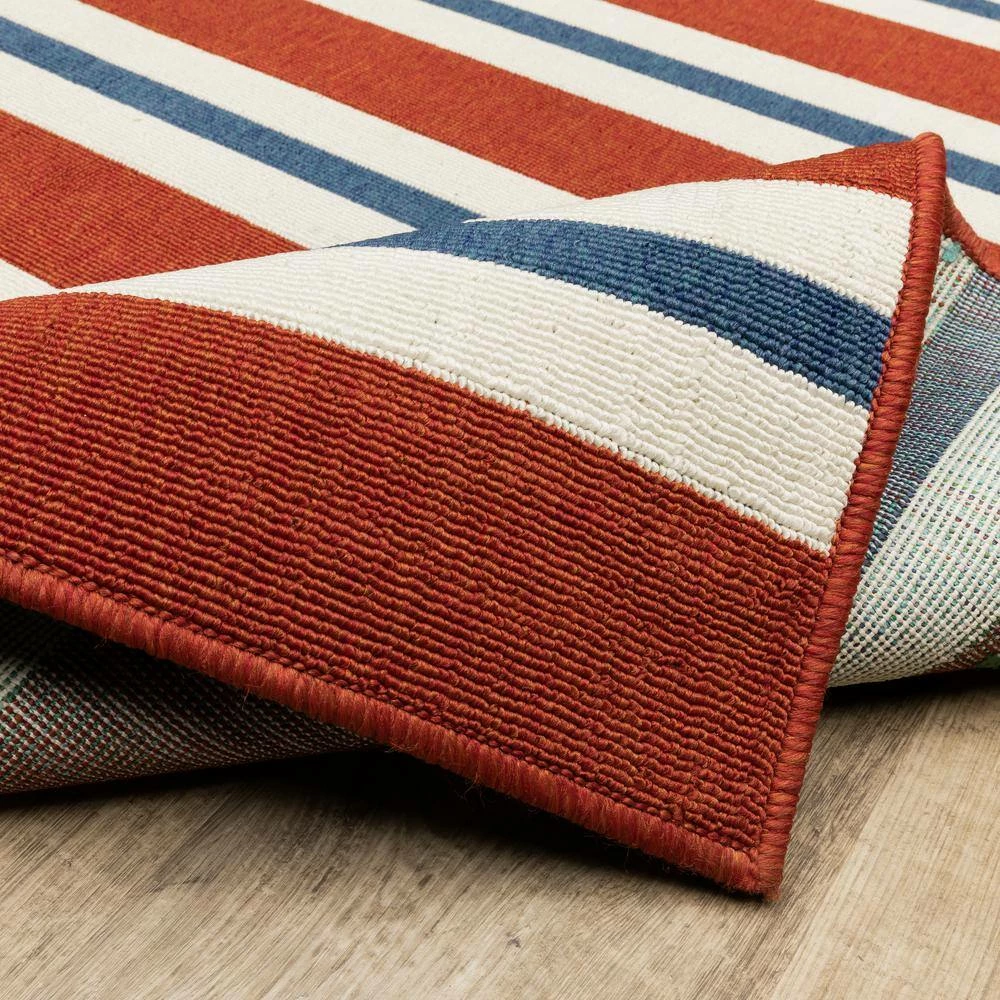 Carlton Red 7 ft. x 10 ft. Indoor/Outdoor Area Rug by Home Decorators Collection 7 Carlton Red 7 ft. x 10 ft. Indoor/Outdoor Area Rug by Home Decorators Collection - Image 7