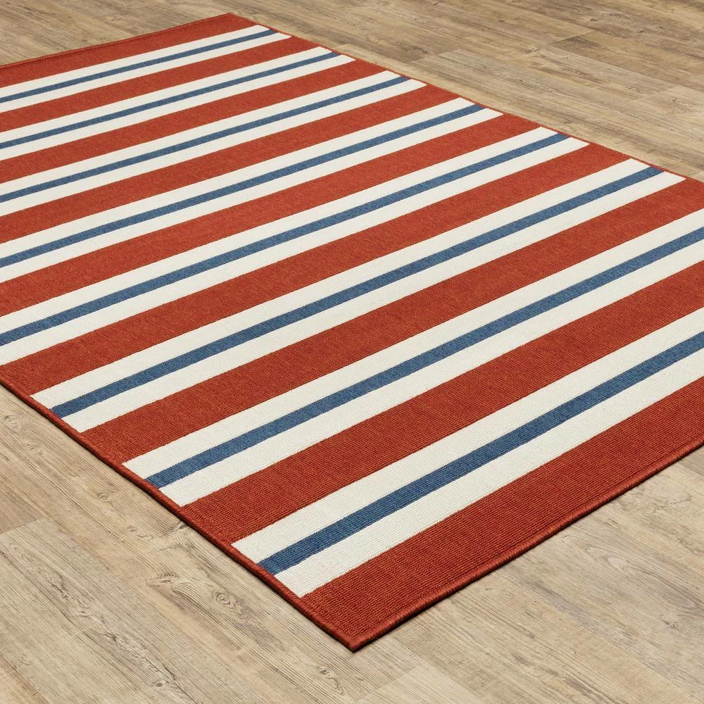 Carlton Red 7 ft. x 10 ft. Indoor/Outdoor Area Rug by Home Decorators Collection 2 Carlton Red 7 ft. x 10 ft. Indoor/Outdoor Area Rug by Home Decorators Collection - Image 2