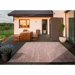 Ikat Rust 5 ft. x 7 ft. Indoor/Outdoor Area Rug by Home Decorators Collection -Home Decoration Sales 2024 rust home decorators collection outdoor rugs 87305 c3 1000