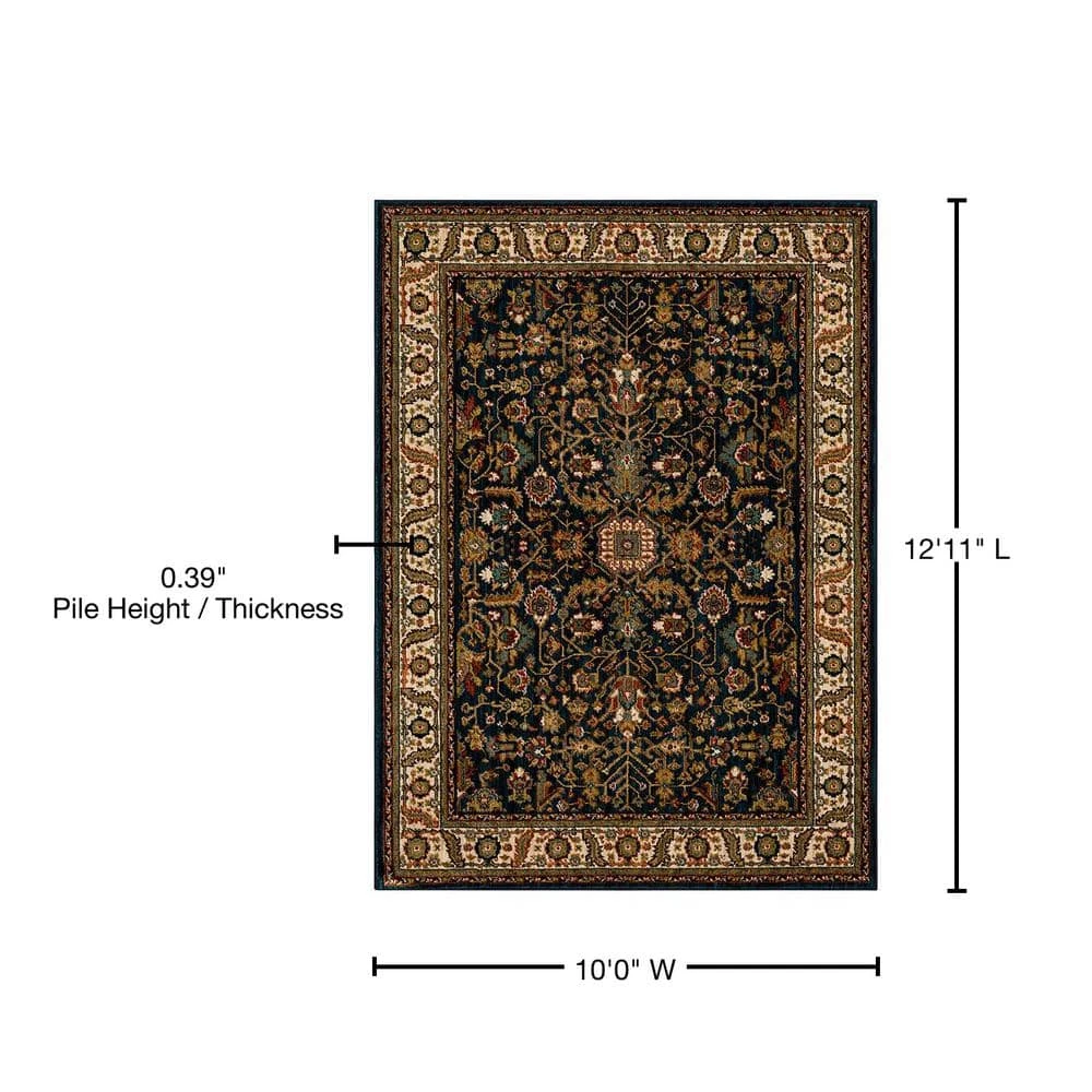 Mariah Sapphire 10 ft. x 13 ft. Area Rug by Home Decorators Collection 8 Mariah Sapphire 10 ft. x 13 ft. Area Rug by Home Decorators Collection - Image 8