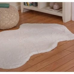 Piper Snow 3 ft. x 5 ft. Sheepskin Solid Polyester Area Rug by Home Decorators Collection -Home Decoration Sales 2024 snow home decorators collection area rugs 5250 11 25hcmb e1 1000