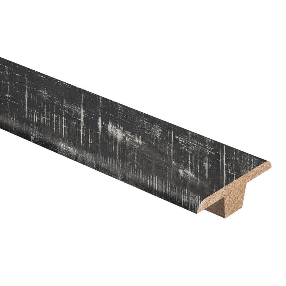 Stand Woven Bamboo Charcoal 3/8 in. Thick x 1-3/4 in. Wide x 94 in. Length Hardwood T-Molding by Zamma 1 Stand Woven Bamboo Charcoal 3/8 in. Thick x 1-3/4 in. Wide x 94 in. Length Hardwood T-Molding by Zamma