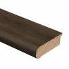 Strand Woven Bamboo Mushroom 1/2 in. Thick x 2-3/4 in. Wide x 94 in. Length Hardwood Stair Nose Molding Flush by Zamma