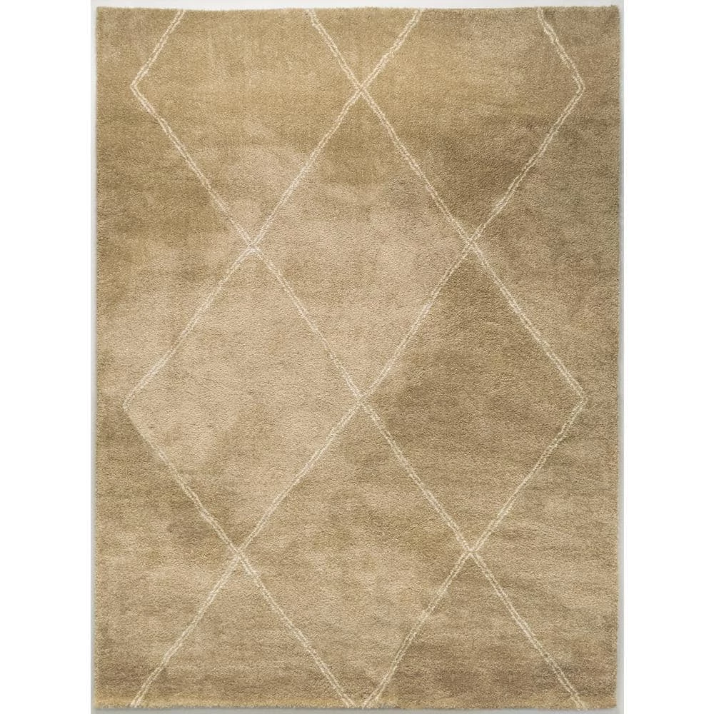 Diamond Maze Tan 8 ft. x 10 ft. Area Rug by Home Decorators Collection 1 Diamond Maze Tan 8 ft. x 10 ft. Area Rug by Home Decorators Collection