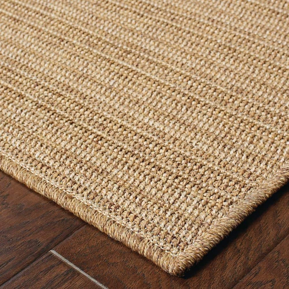 Caicos Tan 2 ft. x 8 ft. Indoor/Outdoor Runner Rug by Home Decorators Collection 4 Caicos Tan 2 ft. x 8 ft. Indoor/Outdoor Runner Rug by Home Decorators Collection - Image 4